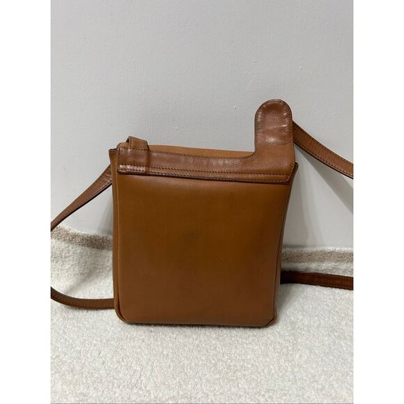 Vintage Lamarthe crossbody leather camel bag - Picture 2 of 12